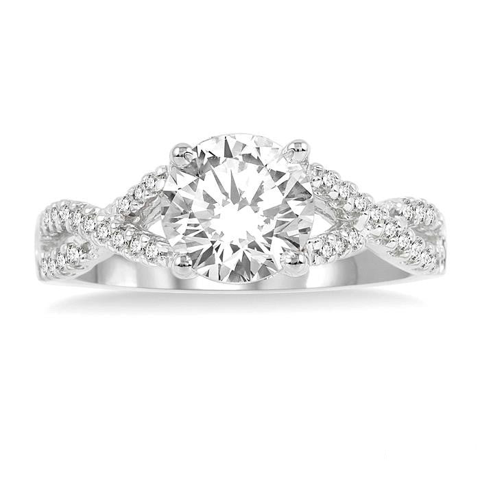 Light Weight Diamond Engagement Ring
