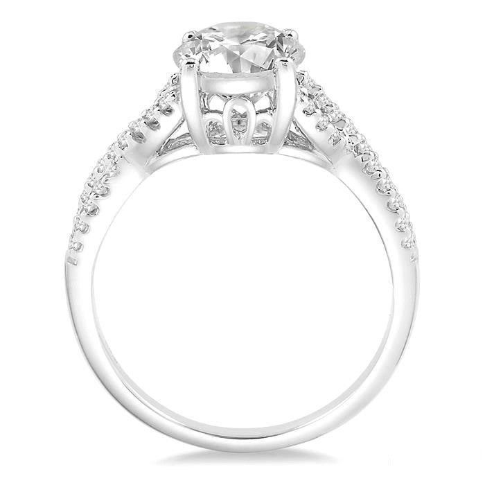 Light Weight Diamond Engagement Ring
