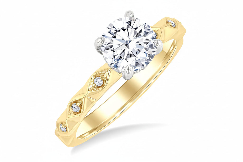Shiva Sonnet Diamond Semi-Mount Ring