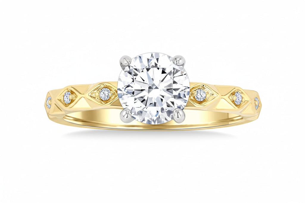 Shiva Sonnet Diamond Semi-Mount Ring