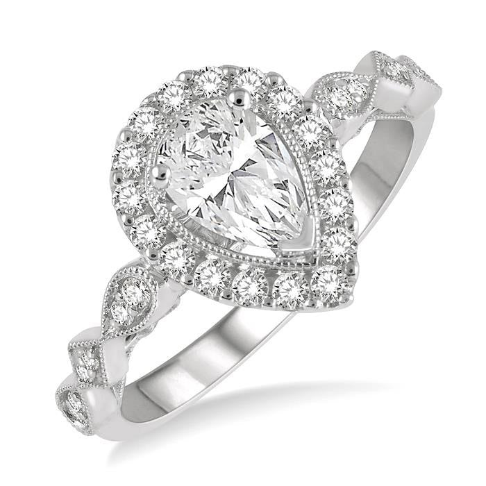 Pear Shape Diamond Engagement Ring