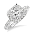 1/2 Ctw Diamond Semi-Mount Engagement Ring in 14K White Gold