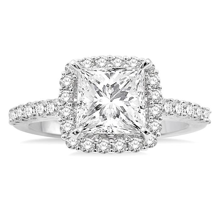 1/2 Ctw Diamond Semi-Mount Engagement Ring in 14K White Gold