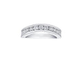 Diamond Fifteen Channel Set Curved Band