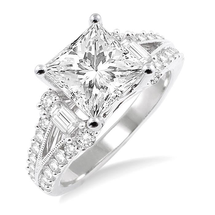 Gardenia Beacon Diamond Semi-Mount Ring