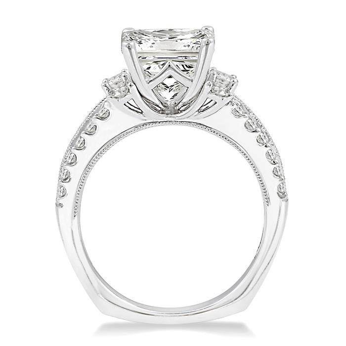 Gardenia Beacon Diamond Semi-Mount Ring