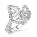 Dawn Emerald Diamond Semi-Mount Ring