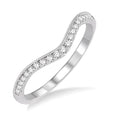 1/5 Ctw Round Cut Diamond Wedding Band in 14K White Gold