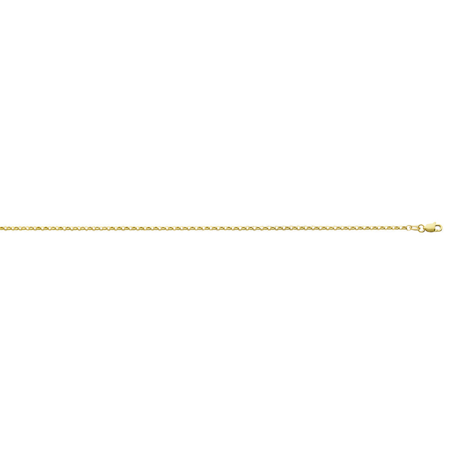 18" 14k Yellow Gold Rolo 1.99mm Chain