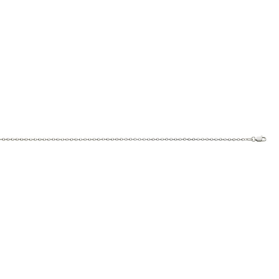 18" 14k White Gold Rolo 1.99mm Chain