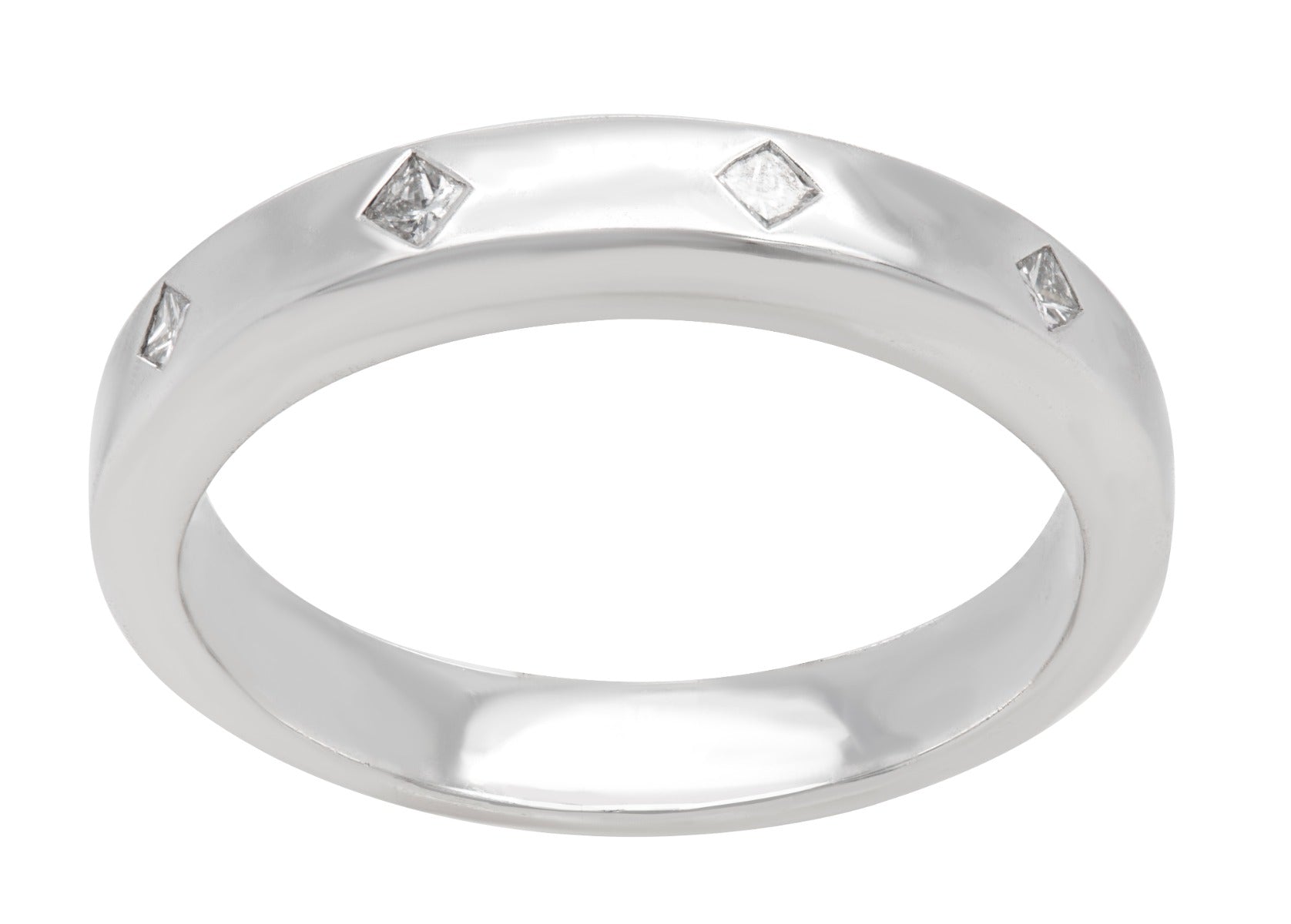 Eterna Glow Platinum Band .09 CTW