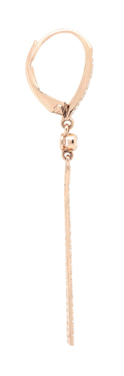 The Solstice Tapered Diamond Drop Earrings