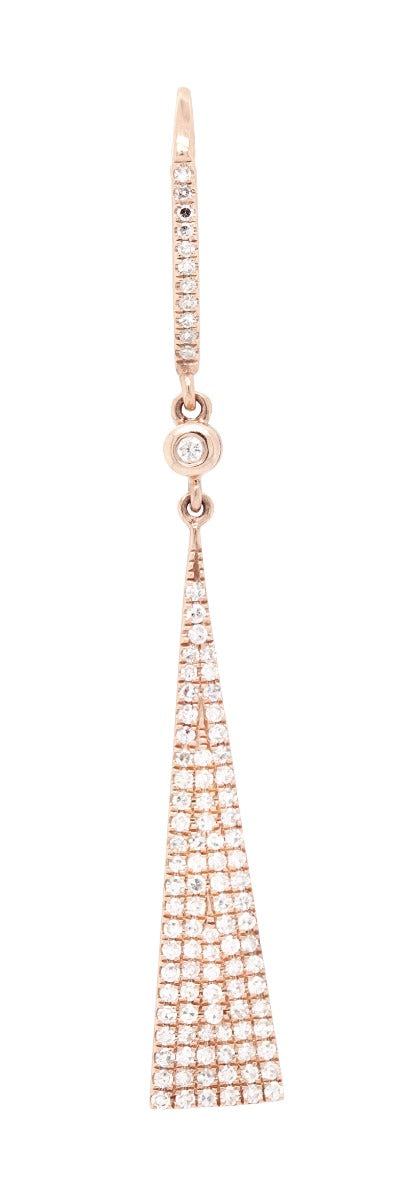 The Solstice Tapered Diamond Drop Earrings