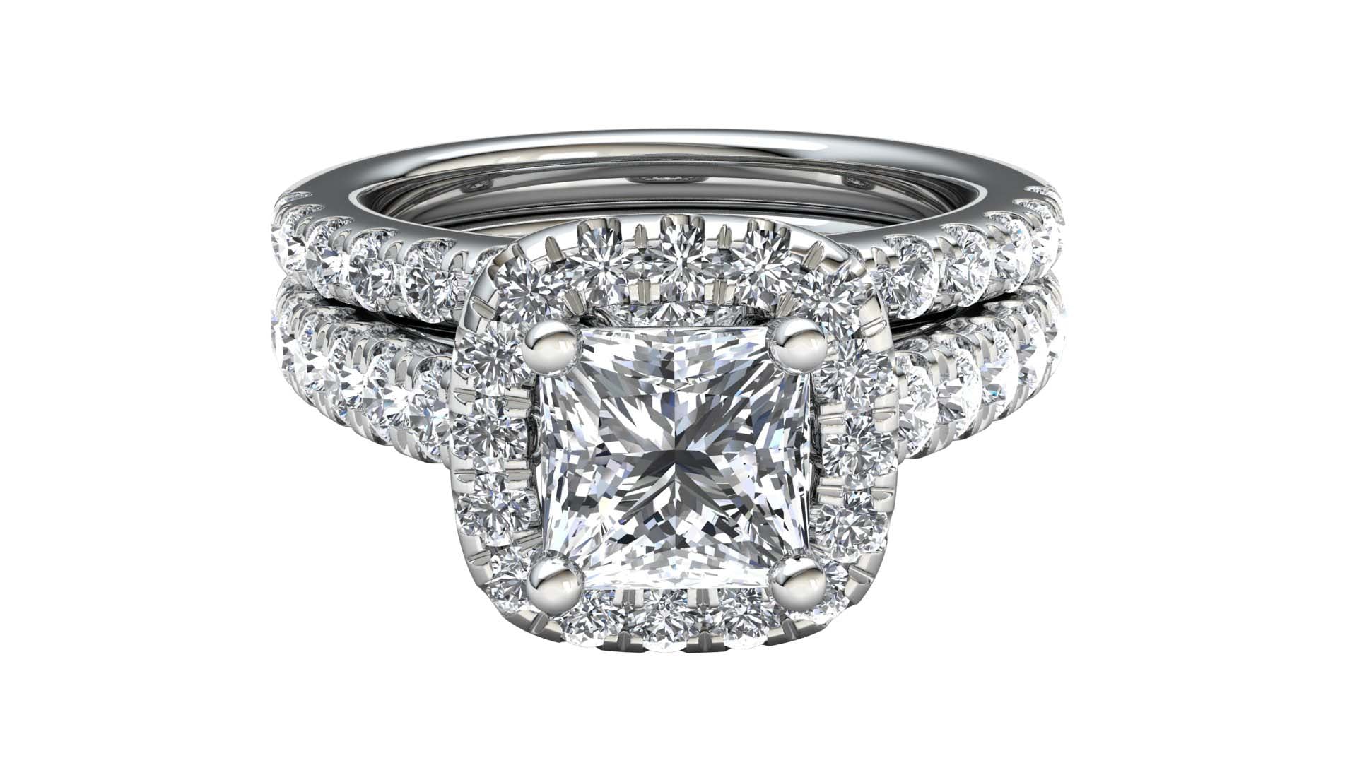 14K Diamond Bridal Set 2 1/4 ctw