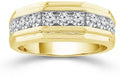 10kt Yellow Gold Mens Diamond Ring