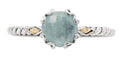 Skylara Blue Topaz Scrollwork Ring