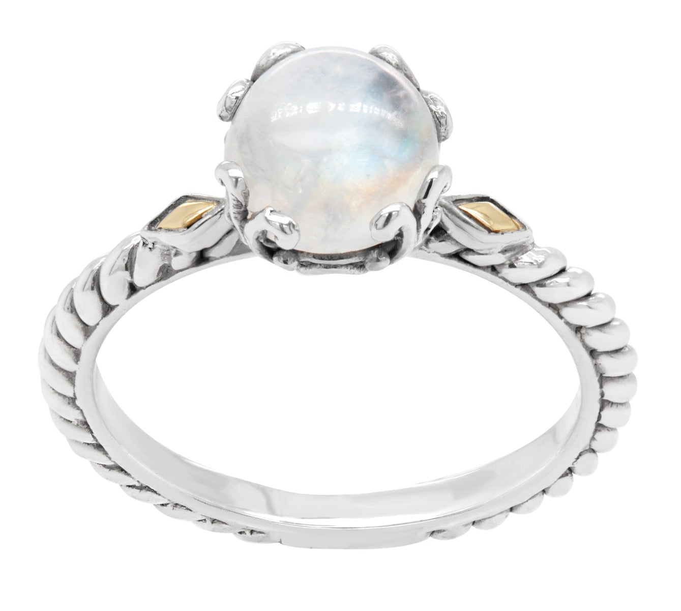 Arden Moonstone Scrollwork Ring