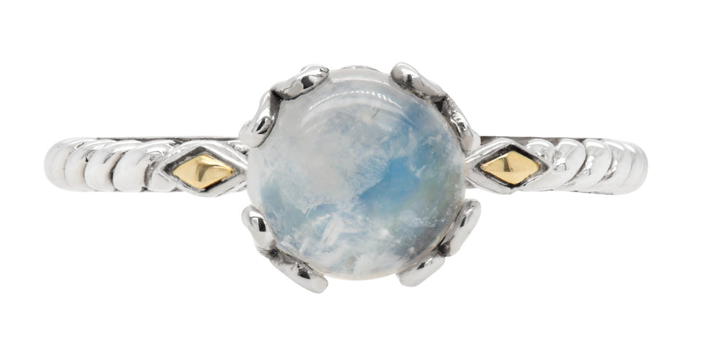 Arden Moonstone Scrollwork Ring