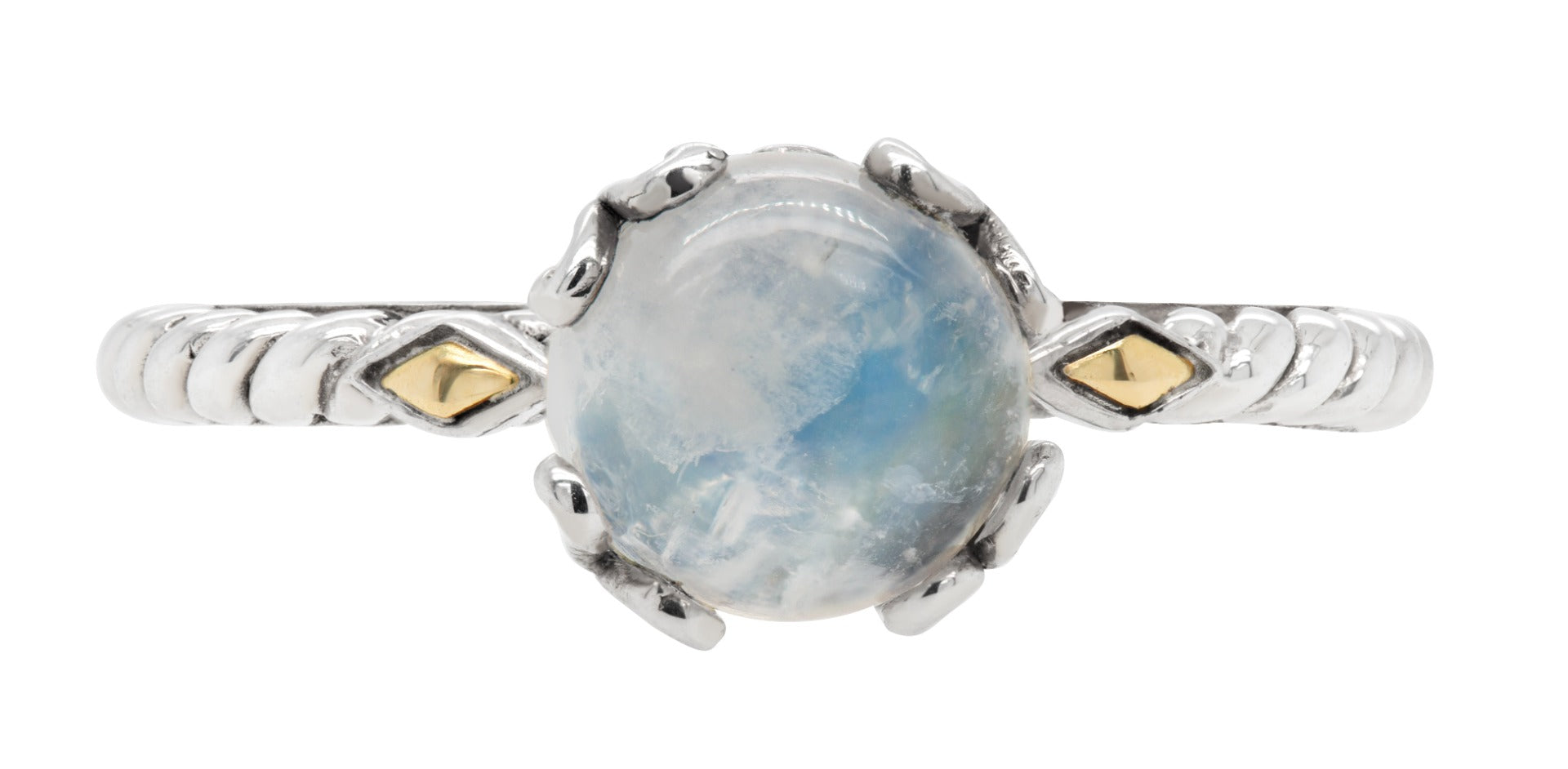 Arden Moonstone Scrollwork Ring