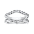 Diamond Prong Set Insert Ring