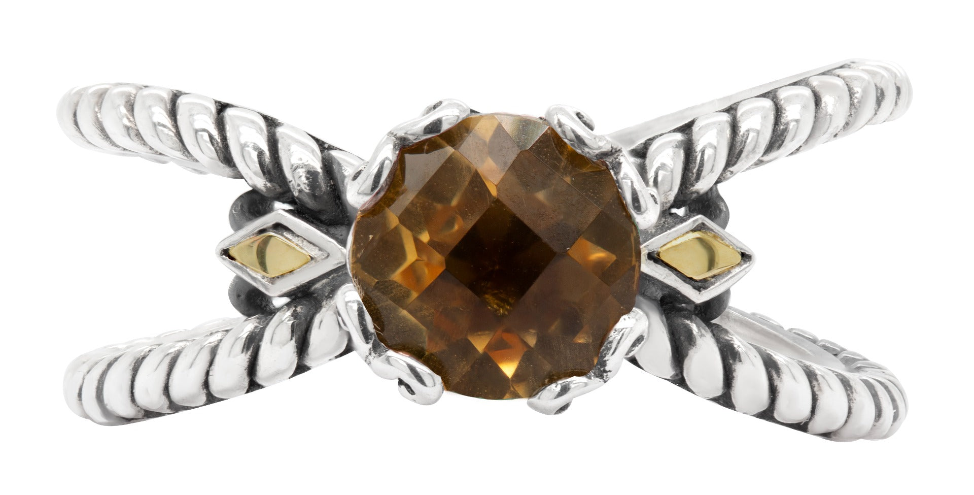 Thalora Citrine Scrollwork Ring