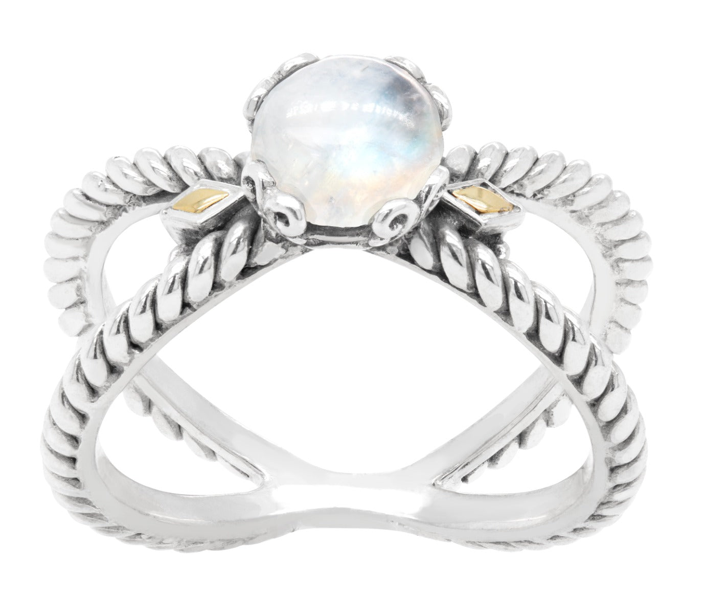 Alaria Moonstone Scrollwork Ring