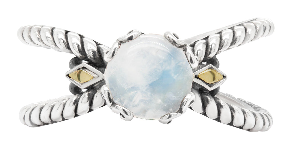 Alaria Moonstone Scrollwork Ring