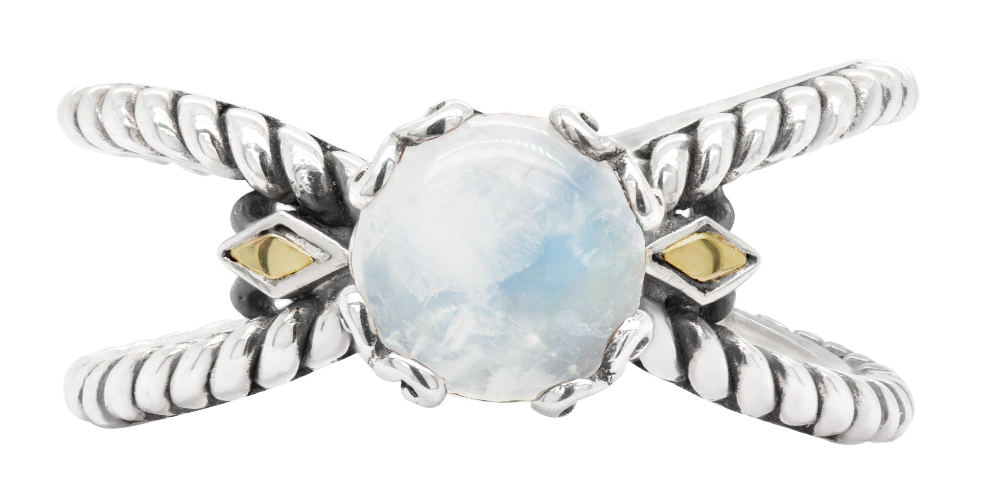 Alaria Moonstone Scrollwork Ring
