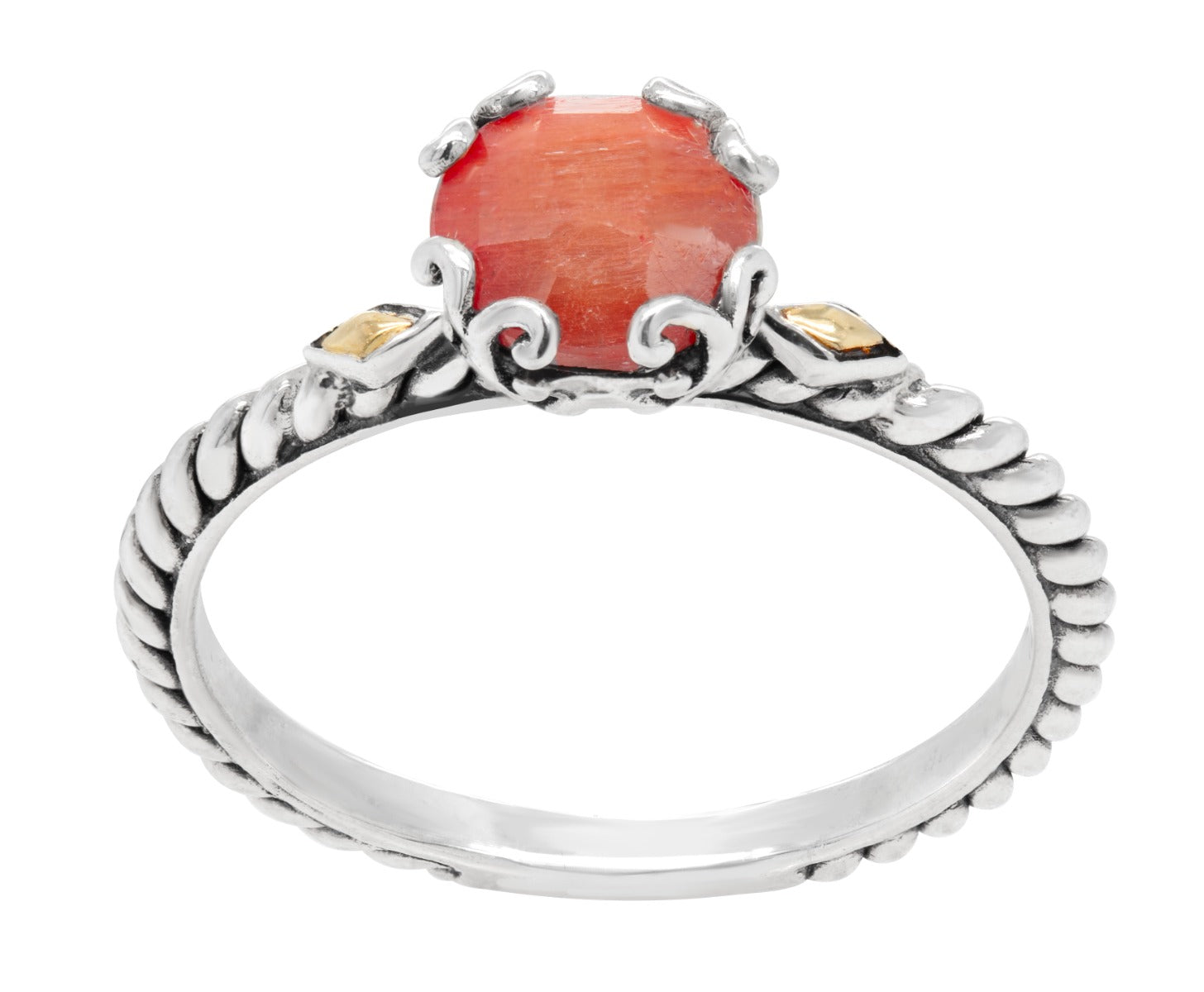 Serelle Ruby Scrollwork Ring