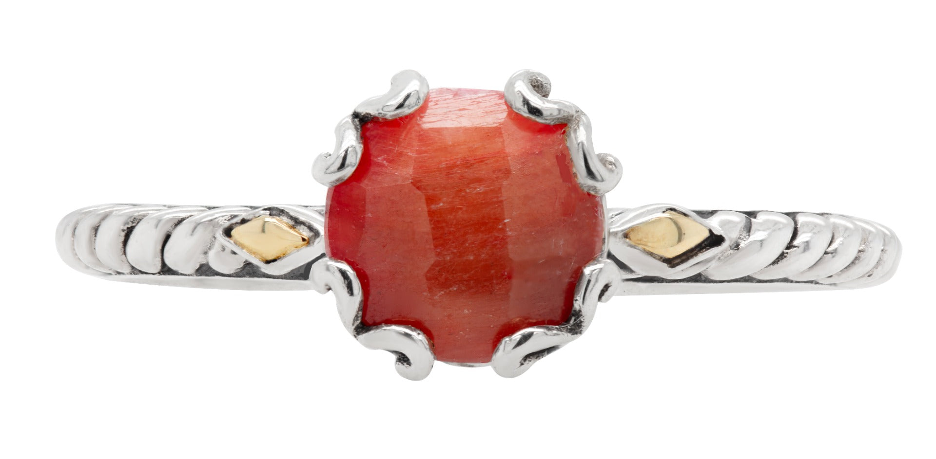 Serelle Ruby Scrollwork Ring