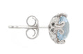 Radiant Blue Topaz Sterling Silver Earrings