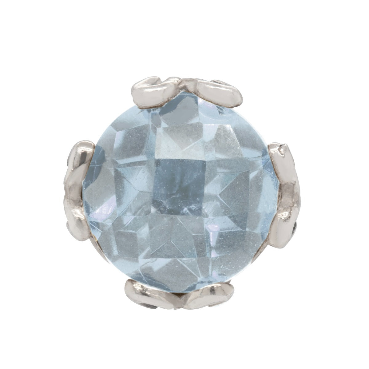 Radiant Blue Topaz Sterling Silver Earrings
