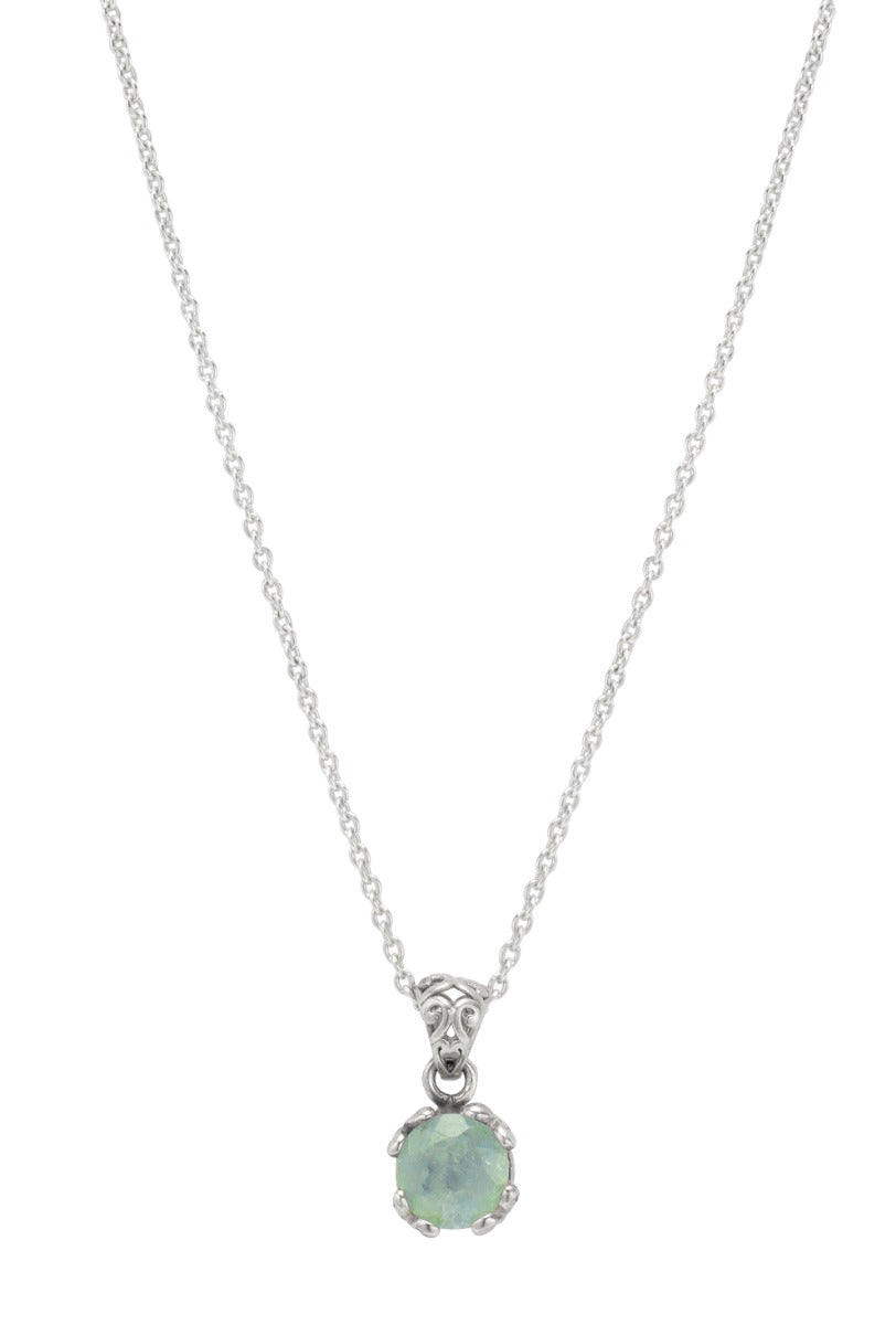 Aureline Aquamarine Pendant Necklace