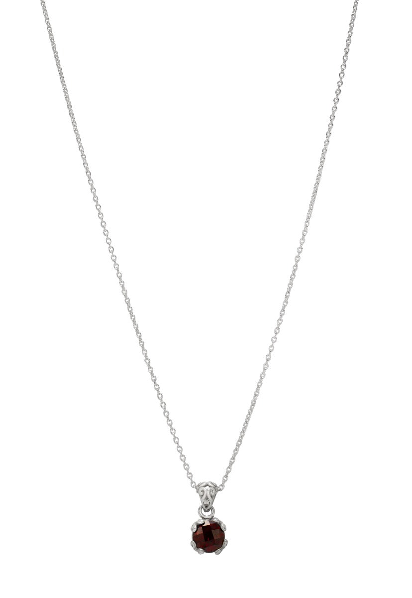 Serelle Garnet Pendant Necklace