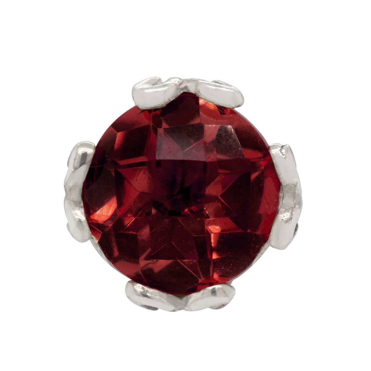 Radiant Garnet Sterling Silver Earrings