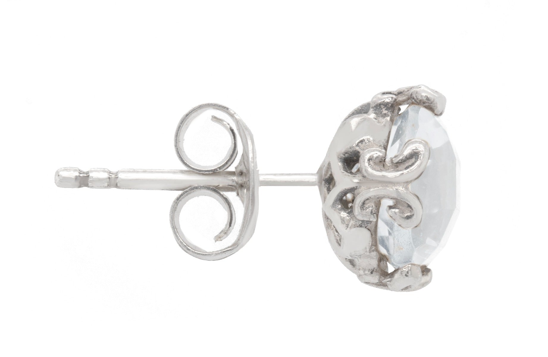 Radiant White Topaz Earrings