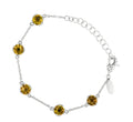 Caelora Citrine Station Bracelet