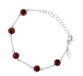 Serelle Garnet Station Bracelet