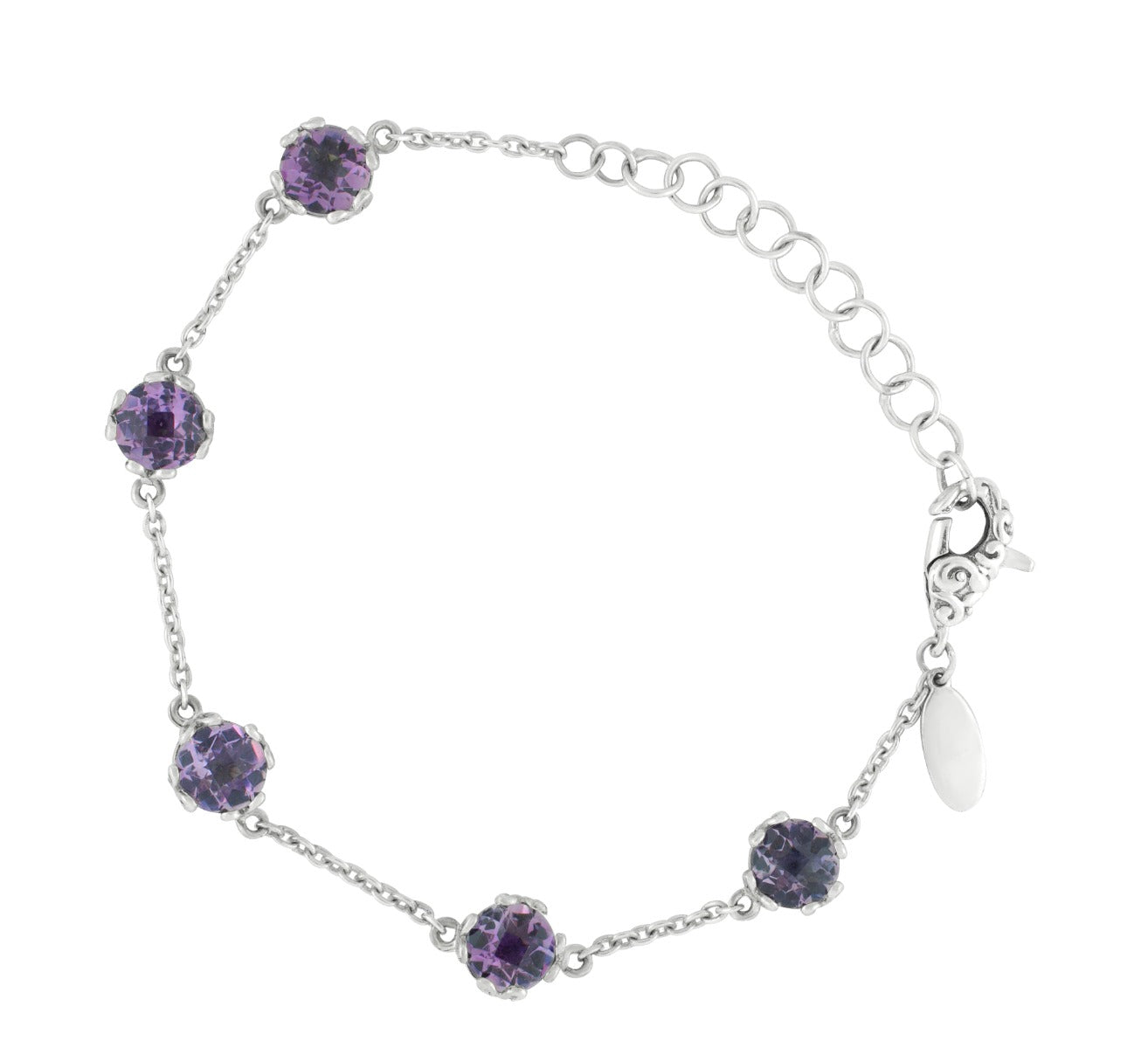 Solenne Amethyst Station Bracelet