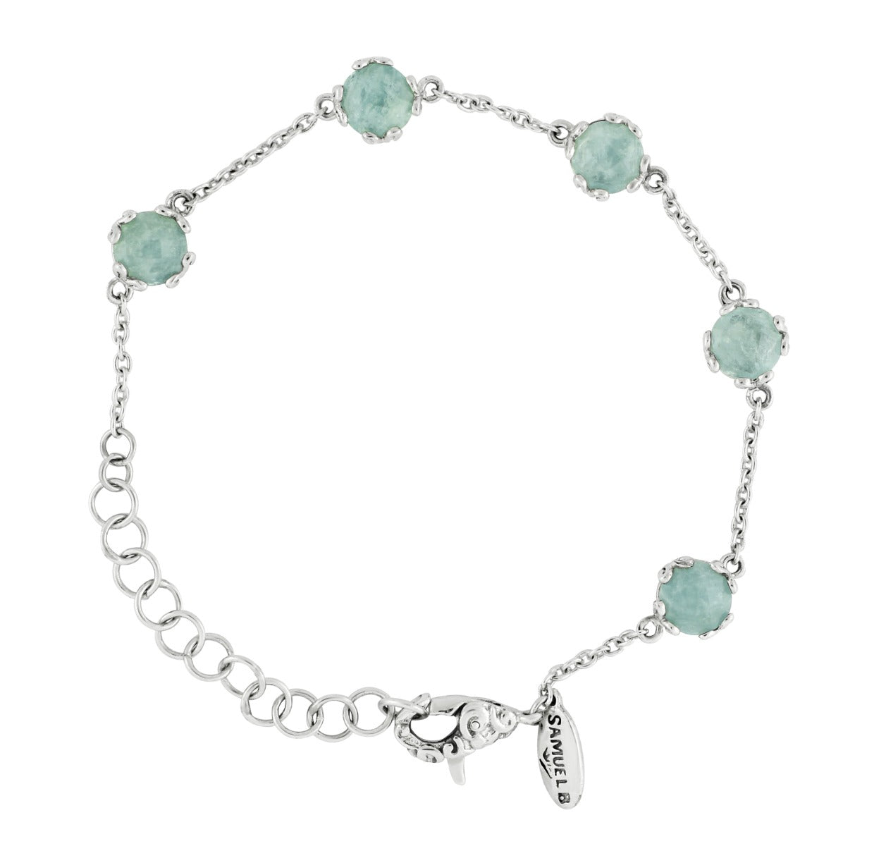 Solenne Aquamarine Station Bracelet