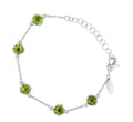 Solenne Peridot Station Bracelet