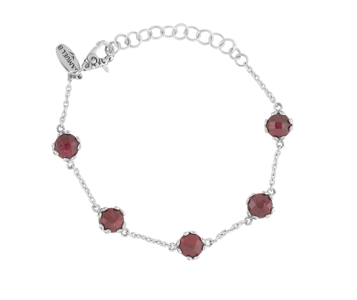 Solenne Ruby Station Bracelet