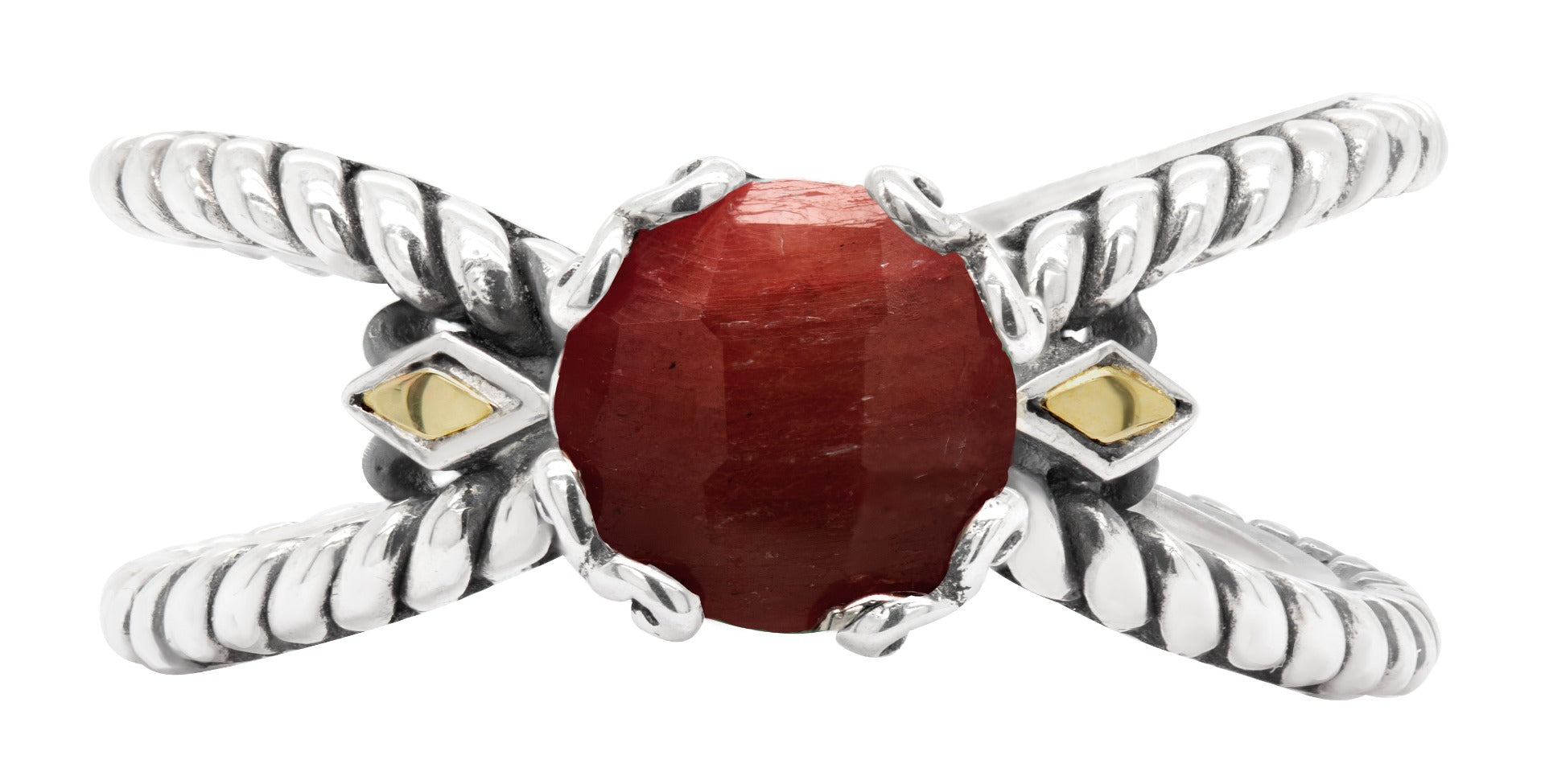Solenne Ruby Rope Ring