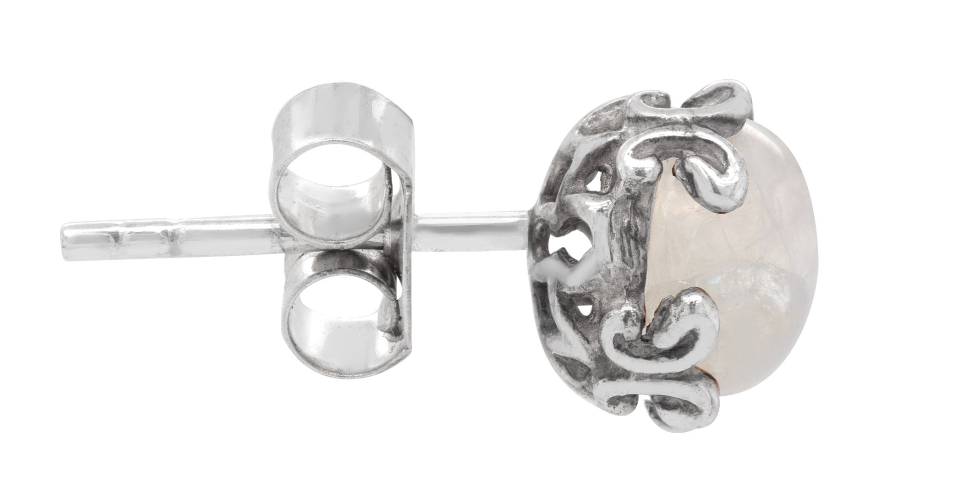 Solenne Moonstone Stud Earrings