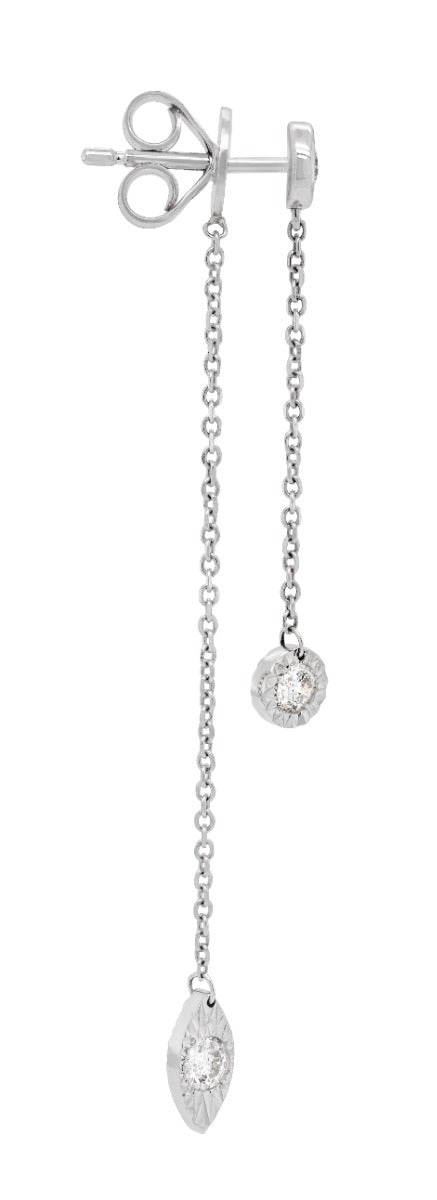 Cascade Diamond Drop Earrings