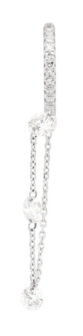 Graceful Cascade Diamond Drop Earrings - 1 CTW