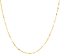 10k Yellow Gold Mirror Link Chain