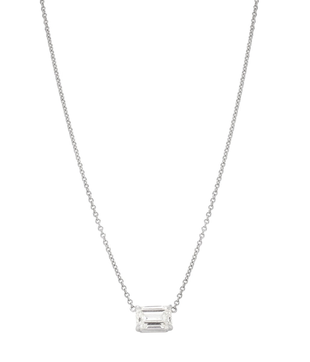 Radiance Emerald-Cut Diamond Necklace