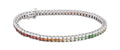 Spectrum Elegance Multi-Gemstone Tennis Bracelet - 16.19 TGW