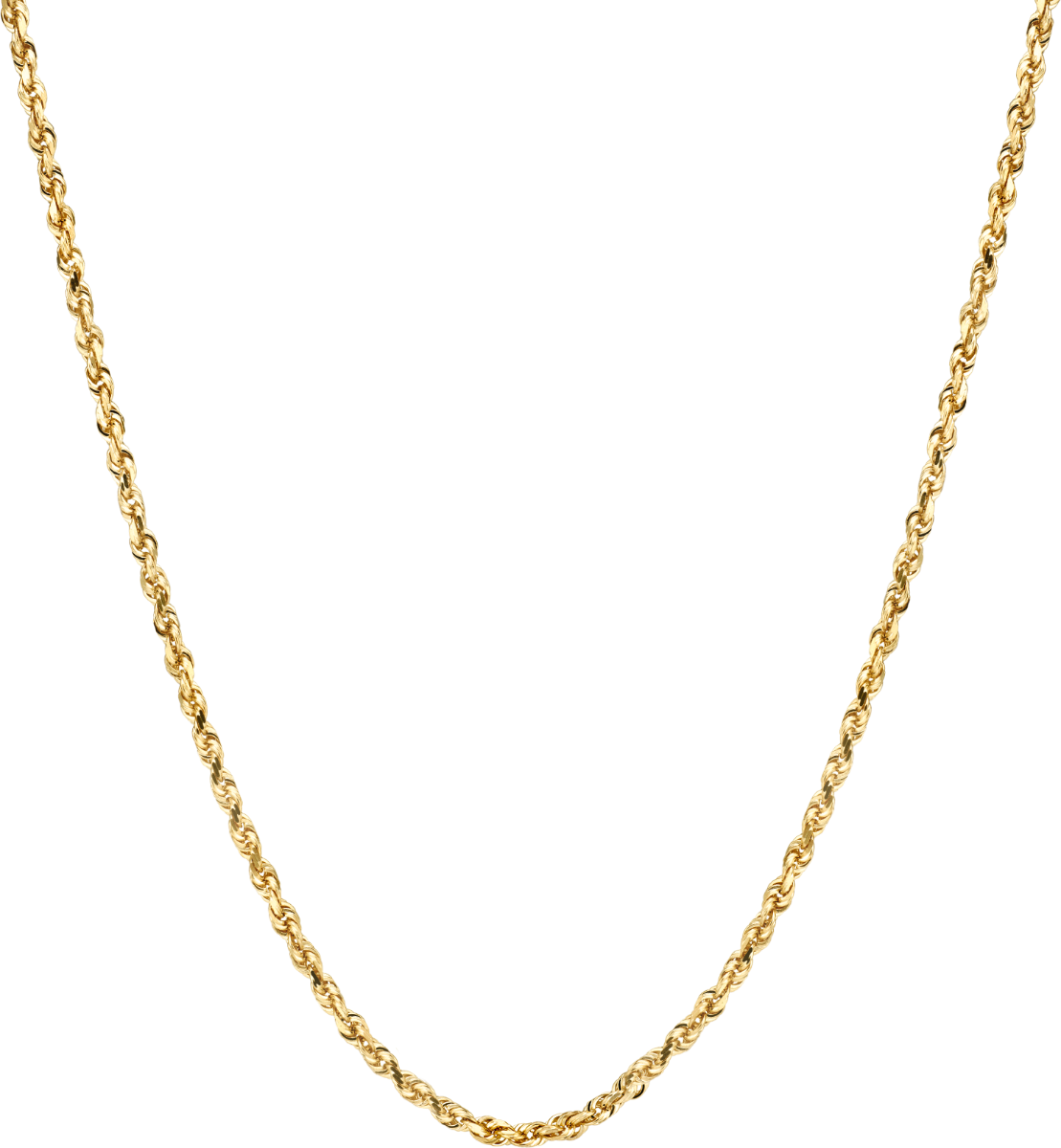 24" 10k 3mm Diamond Cut Rope